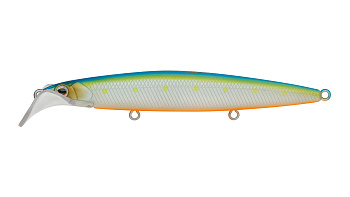 Воблер Минноу Strike Pro Scooter Minnow 110F, цвет: S056C Blue Mat Transparent Milk, (EG-186F#S056C)