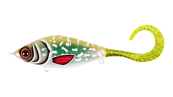 Воблер Джеркбейт Strike Pro Guppie Jr, цвет: TR-002 Glitter Pike Green, (EG-208A#TR-002)
