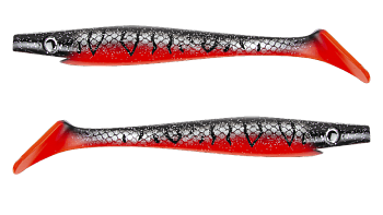 Силиконовая приманка Strike Pro Pig Shad Tournament, цвет: The Red Baron, (уп./2шт.), (SP-172M#149)