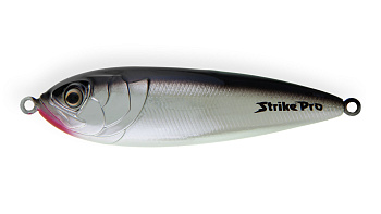 Блесна колеблющаяся Strike Pro Killer Profy 75S, цвет: A010CPE-A010CPE Black Back Silver, (PST-02S#A010CPE/A010CPE)