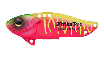 Блесна-Цикада Strike Pro Cyber Vibe 75, цвет: Watermelon Mat Tiger, (JG-005F#A230FS)