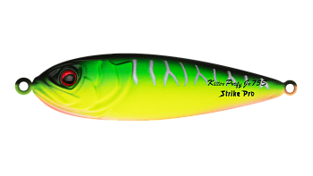 Блесна колеблющаяся Strike Pro Killer Profy 75S, цвет: A204S Pearl Mat Tiger, (PST-02S#A204FS-BP/A204FS-BP)