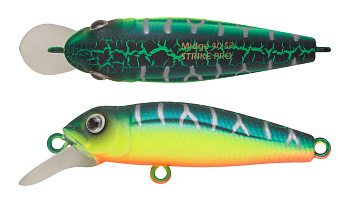 Воблер Минноу Strike Pro Midge 40, цвет: A223S-RP Pearl Mat Tiger, (EG-074SP#A223S-RP)