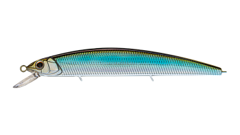 Воблер Минноу Strike Pro Montero 130SP, цвет: 611T Silver Blue Smelt, (EG-190B-SP#611T)