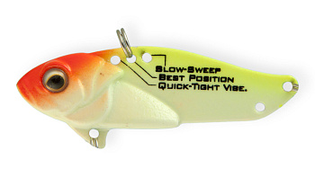 Блесна-Цикада Strike Pro Cyber Vibe 65, цвет: Fluo Clown, (JG-005E#A116FL)