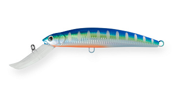Воблер Минноу Strike Pro Musky Monster Deep 160CL, цвет: A150-713 UV Blue Silver OB, (MG-006CL#A150-