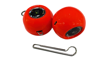 Груз крашеный разборная чебурашка Strike Pro "ШАР 3D EYE" 40гр 2шт цвет красный