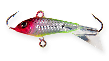 Балансир Strike Pro Ice Baby 24, цвет: X10E, цвет: Clown Silver, хвост: прозрачный