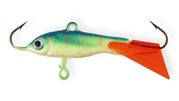 Балансир Strike Pro Ice Baby 25, цвет: A172FL, цвет: Glowing Blue Lemon, светящийся, хвост: красный