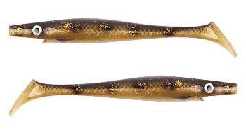 Силиконовая приманка Strike Pro Pig Shad Tournament, цвет: Spotted Bullhead, (уп./2шт.), (SP-172M#11