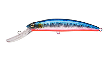 Воблер Минноу Strike Pro Musky Monster Deep 160CL, цвет: A234-SBO-LU Blue Back Silver OB Fluo, (MG-0