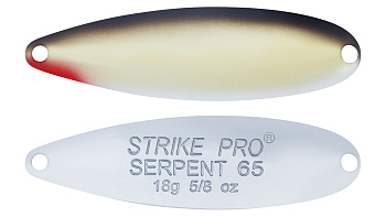 Блесна колеблющаяся Strike Pro Serpent Treble 65H, (ST-010A1#A010GPE-CP)
