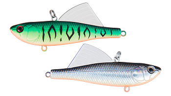 Воблер Раттлин Strike Pro Tornado Vibe 65, цвет: GC01S/A70-713 Double Black Silver OB/Mat Tiger, (EG