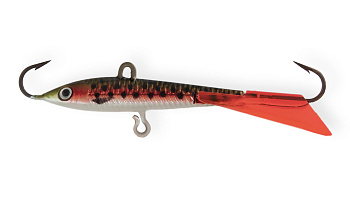 Балансир Strike Pro Micro Ice 55, цвет: 71E, цвет: Trout Silver, хвост: красный
