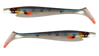 Силиконовая приманка Strike Pro Pig Shad Tournament, цвет: Royal Perch, (уп./2шт.), (SP-172M#152)