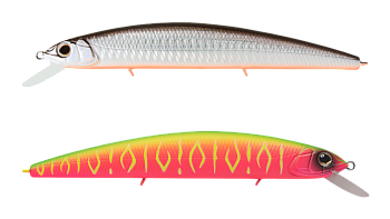 Воблер Минноу Strike Pro Montero 90SP, цвет: A70-713S/A230S Double Black Silver OB/Watermelon Mat Ti