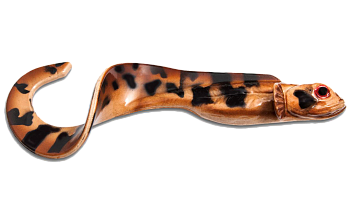 Силиконовая приманка Kanalgratis Nettel Juvenile, цвет: Natural Eelpout, (уп./2шт.), (NJ-NAEEL-04)
