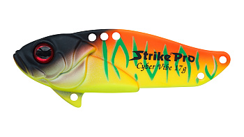 Блесна-Цикада Strike Pro Cyber Vibe 75, цвет: Sunrise Mat Tiger, (JG-005F#A242FS)