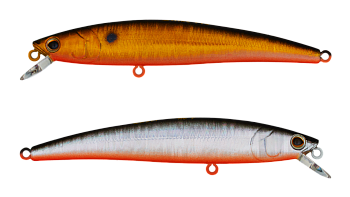 Воблер Минноу Strike Pro Arc Minnow 105SP, цвет: 613-SBO/A70-SBO Double Silver/Smoked, (JL-092-SP#A7
